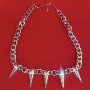 Vintage Perfection Silver Tone Gothic Choker Necklace